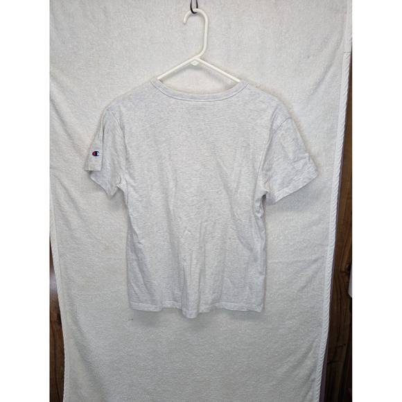 CHAMPION SPORTSWEAR size m throwback T shirt plain Knitting Mills logo gray tee - Picture 6 of 6